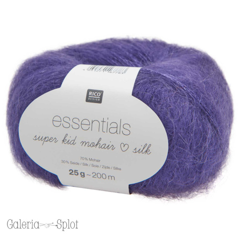 essentials super kid mohair loves silk - 051 lawenda